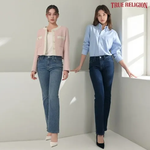 명절선물세트 추천 트루릴리전 24FW 여성 스트레이트 액티브 텐션데님 2종 꾸준한 인기
