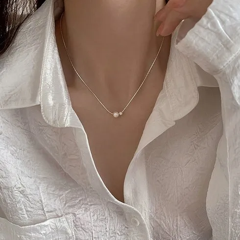 명절마다 사랑받는 진주목걸이925실버레이어드데일리3mm4mm6mm8mm7만원이상구매시진주귀걸이증정 최고템