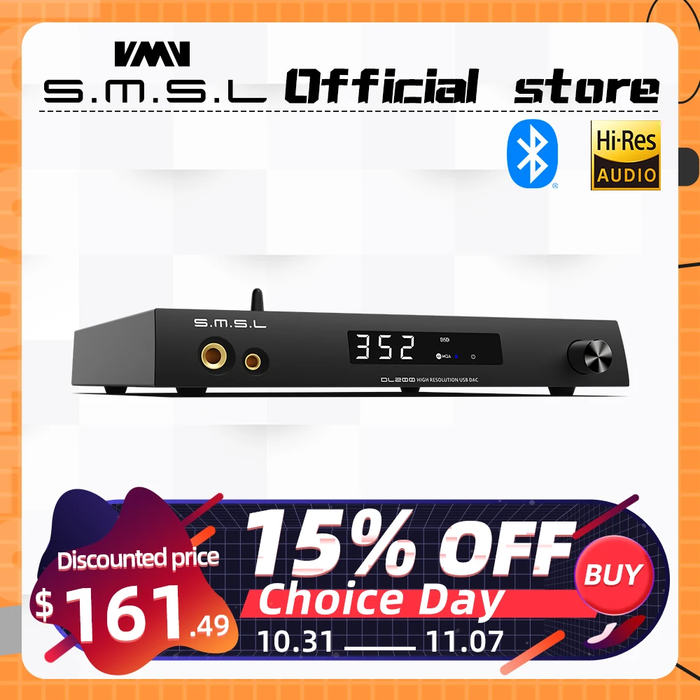 BEST특가전 ​2024 요즘 sns에서 난리난 SMSL DL200 앰프 오디오dac 블루투스 hifi 디코딩 및 헤드폰 앰프 디지털 변환기 아날로그 to 디지털 MQA-CD ES9039Q2M 트루 밸런스드 블루투스 APTX HD OPA1612 DSD512  리뷰 최다로 엄선된 최고의 제품을 소개합니다. 기프트 기획전