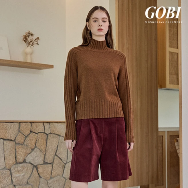 기념일에 ​지금 바로  고비(GOBI) 캐시미어 100 헤비게이지 립라인 풀오버 선택하세요 지금 바로 혜택을 누리세요
