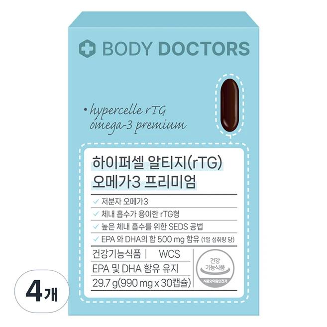 사랑하는 이에게 ​지금 바로  닥터린 하이퍼셀 알티지(rTG) 오메가3 12개월분 선택하세요 인기템