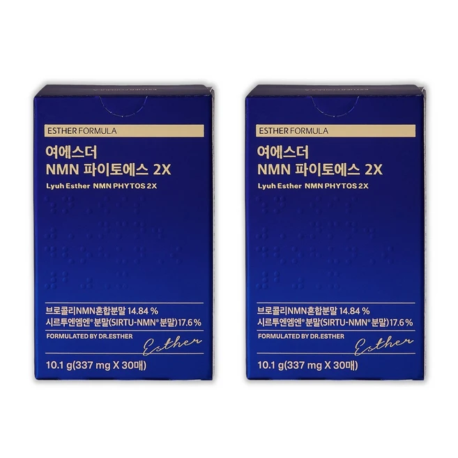 빛나는 ​지금 바로  여에스더 NMN 파이토에스 2X 12개월분 (30매 x 12박스) 선택하세요 꾸준한 인기