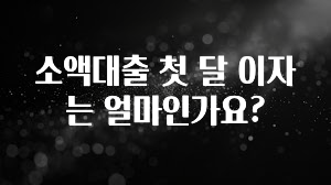 재구매율 1위 소액대출 첫 달 이자는 얼마인가요? 정직하게 소개해보겠습니다