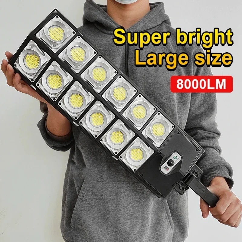 질리지 않는 250W 태양광 조명 야외 방수 8000LM LED 홍수 조명 모션 센서 원격 3 모드 가로등 마당 정원 경로 리뷰가 많습니다