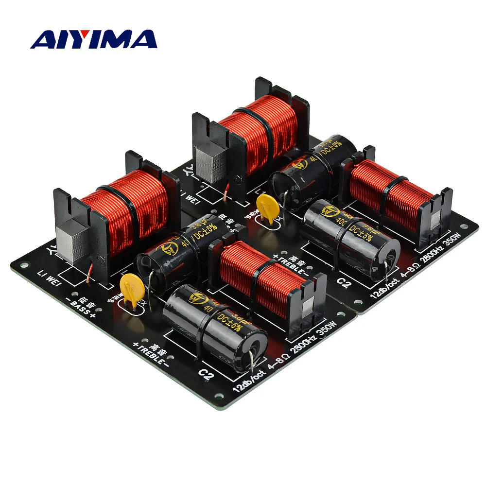 +최신 소식 AIYIMA 2pcs 350W 2 가지 방법 크로스 오버 오디오 보드 트위터베이스 스피커 주파수 분배기 2 단위 4-8Ohm DIY 스피커 필터 2800HZ 리뷰 해보겠습니다