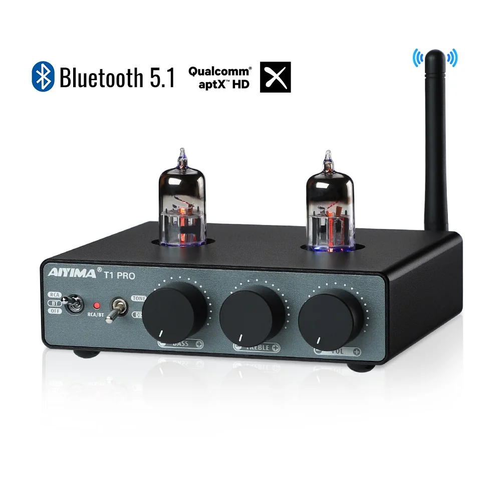 “이거”하나로 종.결 AIYIMA T1 PRO 튜브 프리 앰프 앰프 BT 5.1 QCC3040 APTX-HD 프리 앰프 미니 진공 프리 앰프 수신기 (베이스 고음 톤 컨트롤 포함) 1분이면 확인가능 합니다