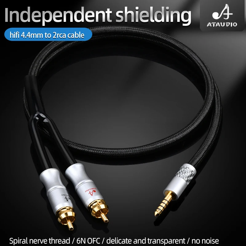 다 모아봄 HIFI 4.4mm 밸런스드 2rca 케이블 Hi-end 6N OFC 4.4 – pha2a wm1a 1z zx300a DAC AMP용 Rca 오디오 케이블 전해드립니다