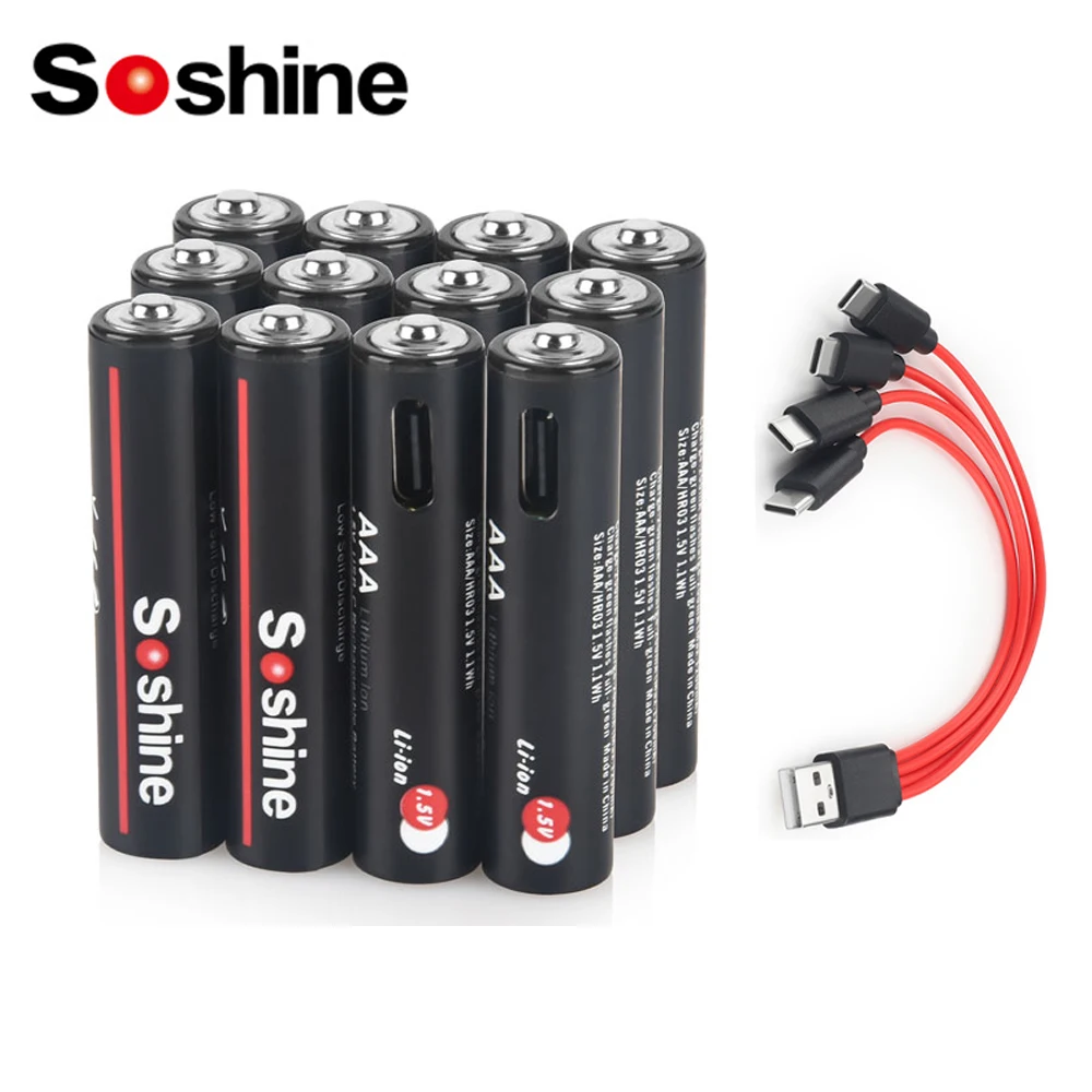 이벤트할때 겟 하는거야 Soshine USB 1100mWh 리튬 배터리 1.5V AAA 1100mWh 충전식 배터리 원격 제어 무선 마우스용 1000회 사이클 관심이 뜨거운 이유 입니다