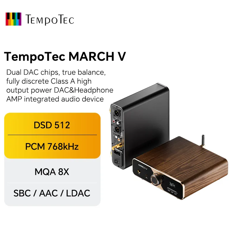 핫 소식 TempoTec MARCH V-M5 USB 블루투스 DAC 및 클래스 A 헤드폰 AMP 추천한 이유입니다