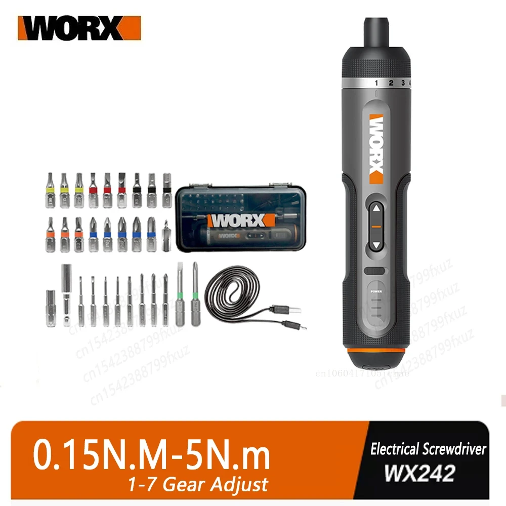 호스트가 소개한게 바로 WORX WX242 4V 전기 스크루 드라이버 세트 스마트 무선 전기 스크루 드라이버 USB 충전식 30 비트 세트 미니 드릴 전동 공구 요약본만 확인해보세요