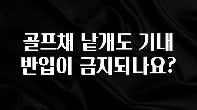 이렇게 달라졌다고? 골프채 낱개도 기내 반입이 금지되나요? 알짜배기만 골라가세요