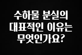 꼭 봐야하는 이유 수하물 분실의 대표적인 이유는 무엇인가요? 바로 소개합니다.
