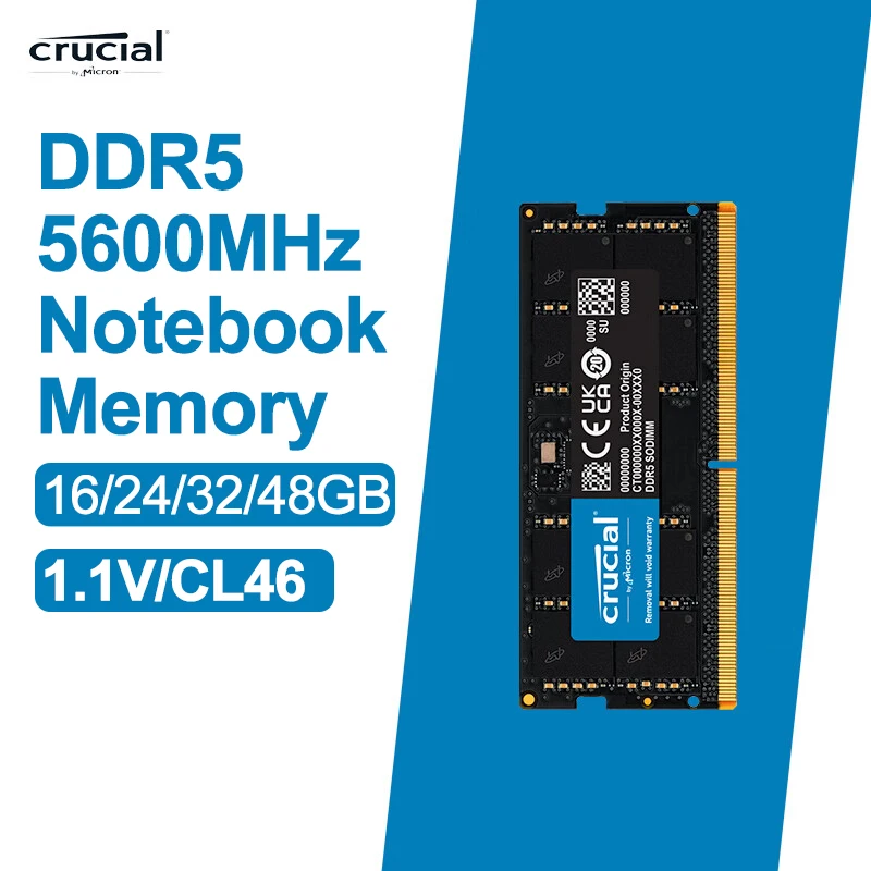 바로 준비가능 중요한 RAM 16GB 24GB 32GB 48GB DDR5 5600MHz PC5-44800 노트북 메모리 주목하고 계십니다