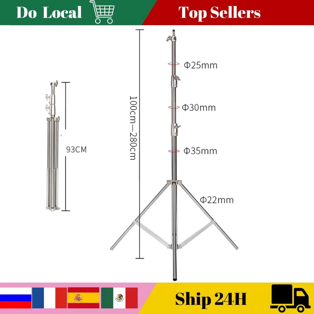 설레는 이유는 “이거” 290cm 공기 압력 삼각대 베어링 10kg 카메라 용 스테인레스 스틸 라이트 스탠드 링 라이트 라이브 유튜브 및 사진 소프트 잠깐 확인해보세요