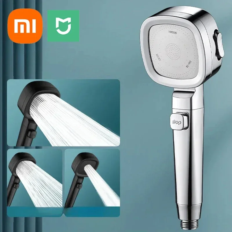 시크릿특가 Xiaomi 고압 샤워 헤드 3 가지 모드 조정 가능한 샤워 헤드 세트 스마트 욕실 새로운 Djustable 샤워 헤드 액세서리 분무기 1분이면 확인가능 합니다
