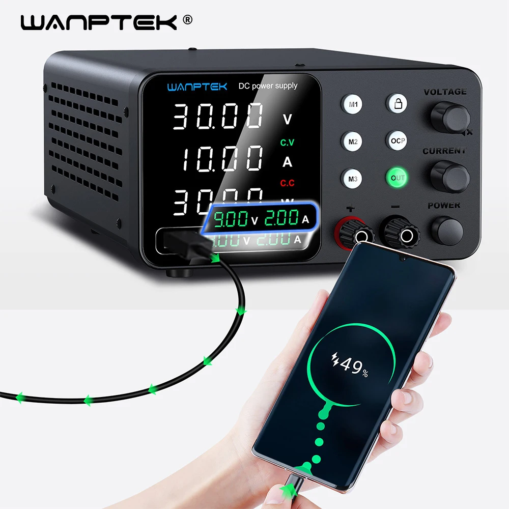 Wanptek 조정 가능한 DC 전원 공급 장치