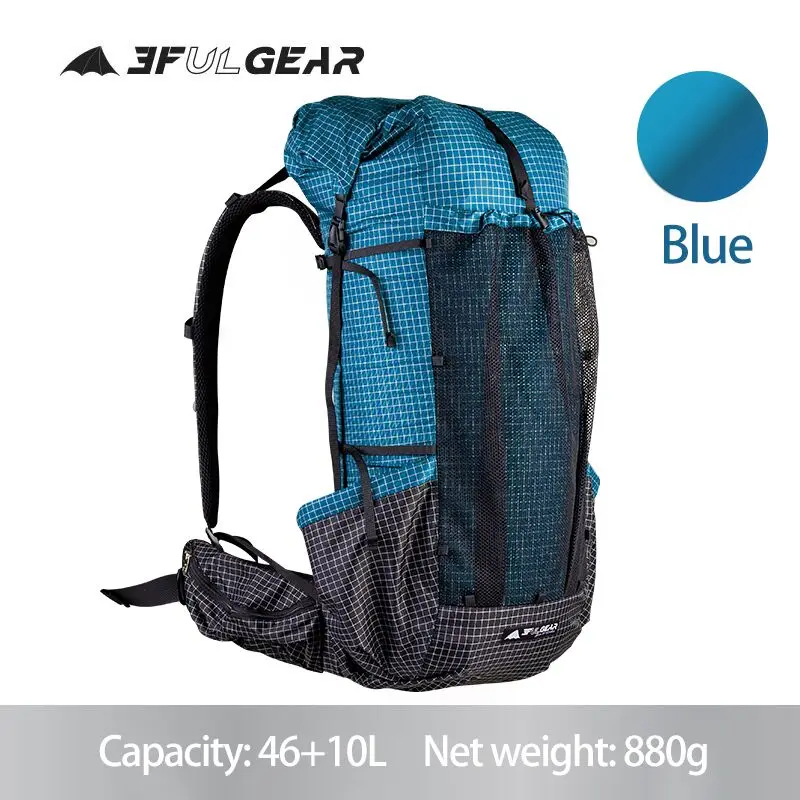 모음전 2025 요즘 sns에서 난리난 3F UL GEAR 2021 뉴 블루 Qi Dian Pro 하이킹 배낭 초경량 캠핑 팩 여행 배낭 여행 배낭 46 + 10L 88g  리뷰 최다로 엄선된 최고의 제품을 소개합니다.