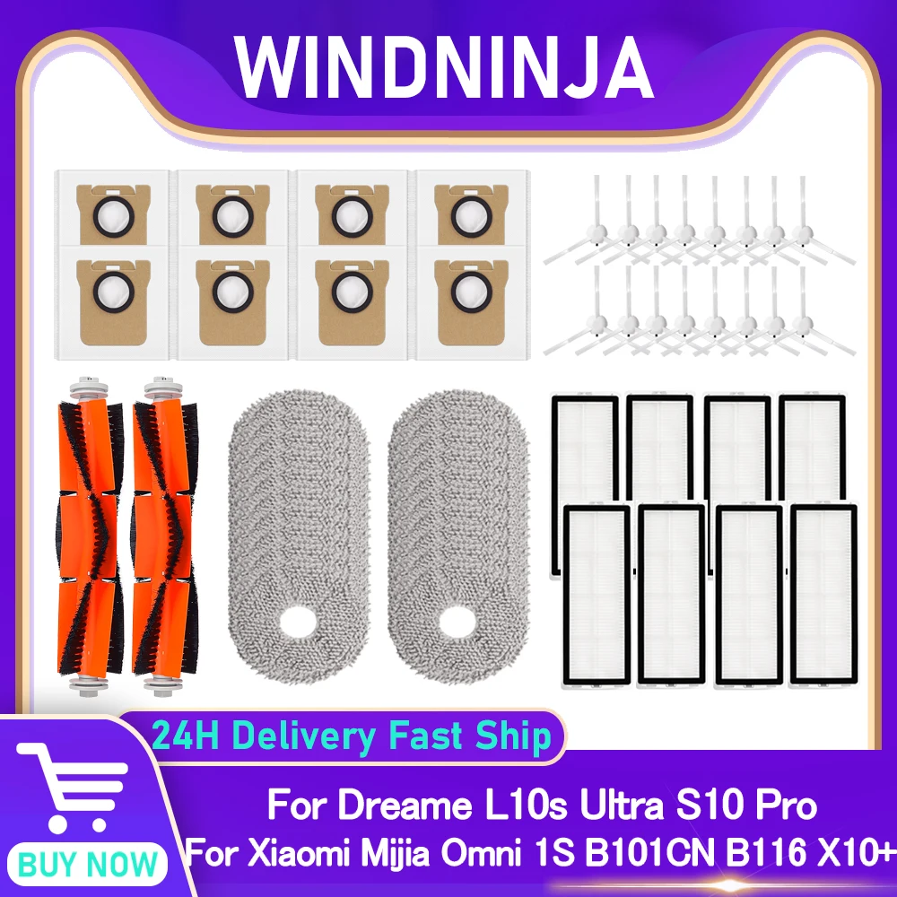 우리도 이렇게 하자 2026&nbsp;요즘 sns에서 난리난 드리미 L10s 울트라 S10 프로 샤오미 미지아 옴니 1S B101CN B116 X10+ HEPA 필터 메인 사이드 브러시 물걸레 패드 먼지 봉투 액세서리&nbsp; 리뷰 최다로 엄선된 최고의 제품을 소개합니다.